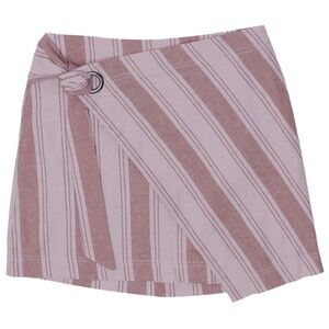 Free People Tuscan Sunrise striped wrap mini skirt
